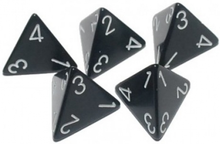 Comment lire le rsultat d'un d  4 faces ?